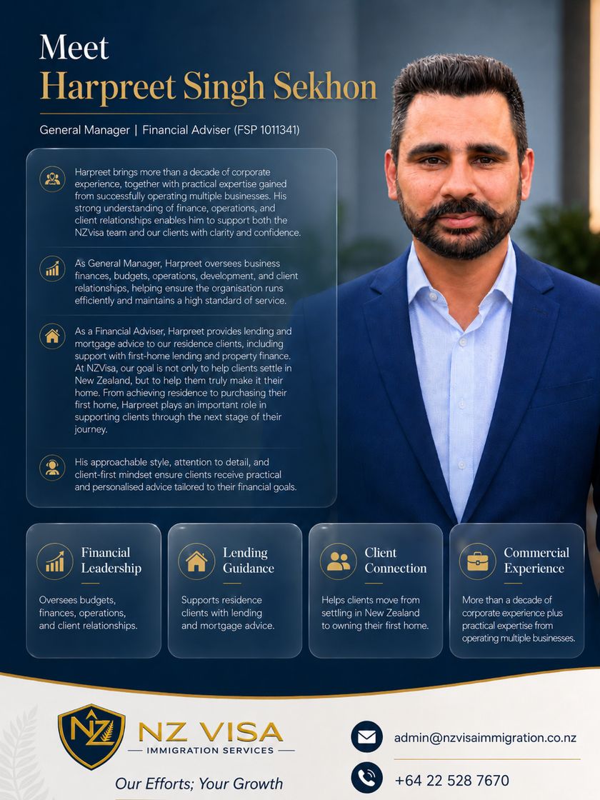 Full profile poster: Harpreet Singh Sekhon, General Manager and Financial Adviser